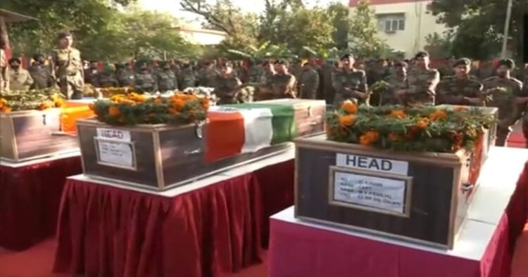 Wreath-laying ceremony for five Army personnel underway in Jammu