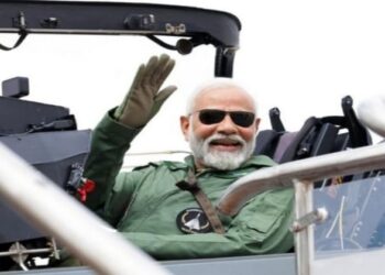 PM Modi taking a sortie in Tejas aircraft Bengaluru