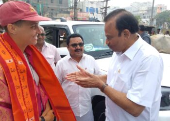 Jordy Moore, embarks on a 6,400 km pilgrimage across India, tracing the trail of Adi Shankaracharya (The Hindu)