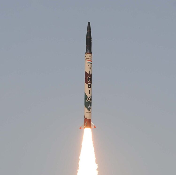 Launch of Agni-1 Missile (India)