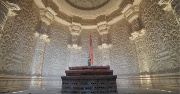 Sanctum-sanctorum of Ayodhya's Ram Mandir