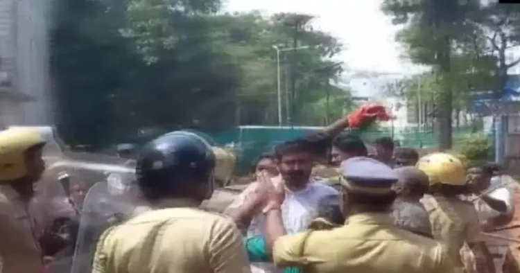 Bharatiya Janata Yuva Morch (BJYM) clash with the police