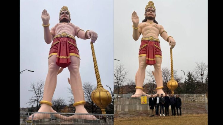The 55-feet Hanumanji statue in Canada (Indian Express)