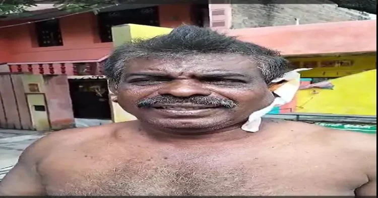 55 year old Anbzhagana attacked by the Goons