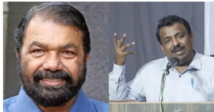 (Left) Kerala Education Minister V. Sivankutty (Right)Kerala’s Director of General Education (DGE) S Shanavas