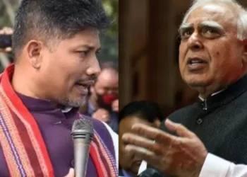 (Left) Assam Minister Piyush Hazarika (Right) Kapil Sibal