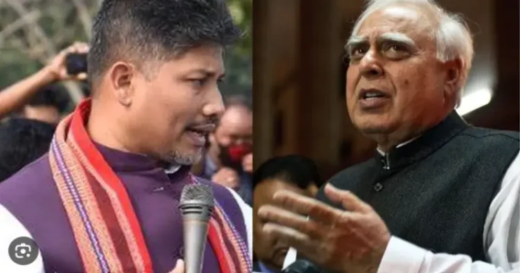 (Left) Assam Minister Piyush Hazarika (Right) Kapil Sibal