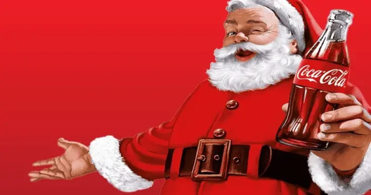 Santa Claus with Coca Cola