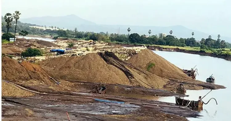 Representative Image of Illegal Sand Mining in Bihar