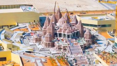 Drone Visuals of the BAPS Hindu Temple (X)