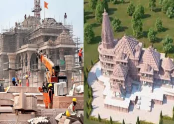 Ram Mandir temple construction in progress