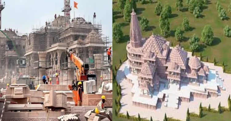 Ram Mandir temple construction in progress