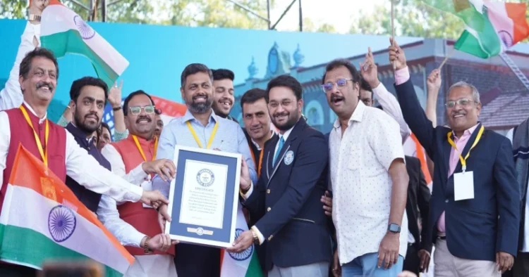 The officials of the Guinness Book of Records announced that the new world record of 'Parents telling their children' has been established in the name of India