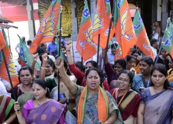 Bharatiya Mahila Morcha activist protest