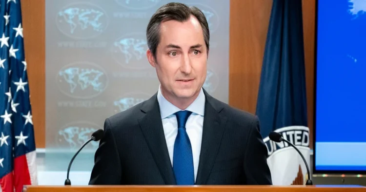 US State Department spokesperson Mathew Miller