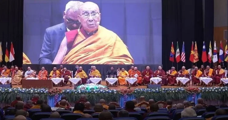 The Dalai Lama adresses first International Sangha Forum in Bodhgaya, Bihar (Source: The Print)