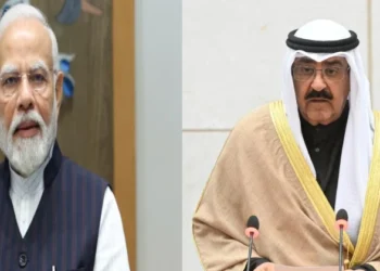 Prime Minister Narendra Modi (Left), Sheikh Mishal Al-Ahmad (Right)