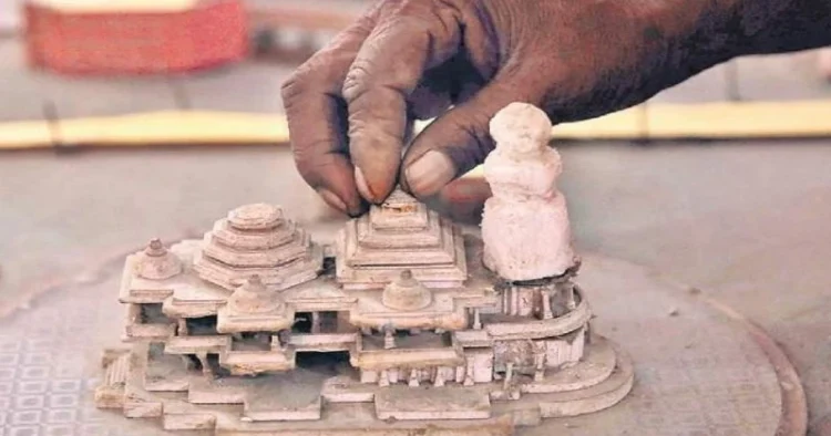 Model of Ram Mandir being prepared