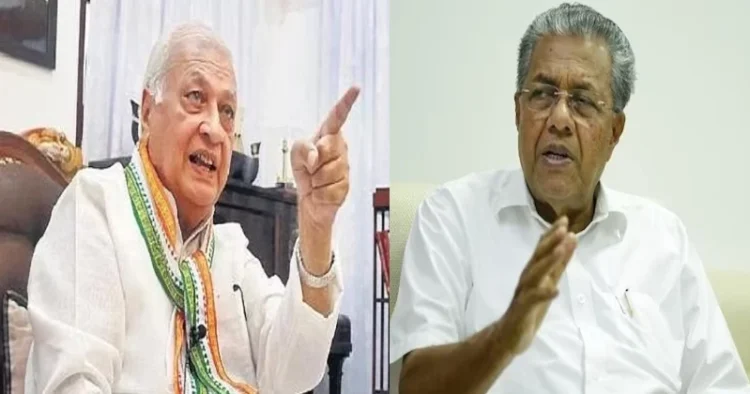 Kerala Governor Arif Mohammad Khan (Left), Chief Minister Pinarayi Vijayan (Right)
