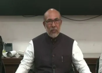 Manipur Chief Minister N Biren Singh, addressing the press briefing