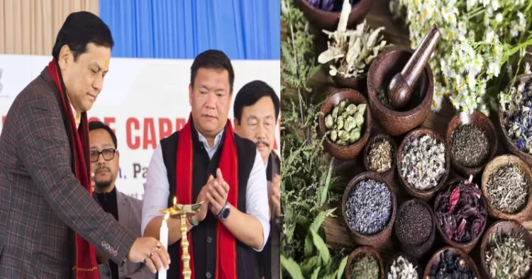 Union Minister Sarbananda Sonowal and Arunachal Pradesh Chief Minister Pema Khandu inaugurated the foundation stone laying ceremony for the North Eastern Institute of Ayurveda and Folk Medicine Research (NEIAFMR) in Pasighat