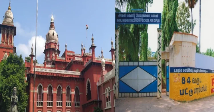 Madras High Court (Left), Amali Girls Convent (Right)