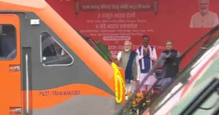PM Modi, flags off two new Amrit Bharat trains and six new Vande Bharat trains from Ayodhya Dham Station