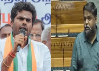 BJP Chief Annamalai (Left), DMK MP Senthilkumar (Right)