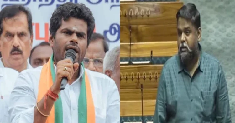 BJP Chief Annamalai (Left), DMK MP Senthilkumar (Right)