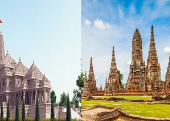 Ayodhya in India (Left), Ayutthaya in Thailand (Right)