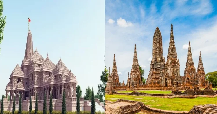 Ayodhya in India (Left), Ayutthaya in Thailand (Right)