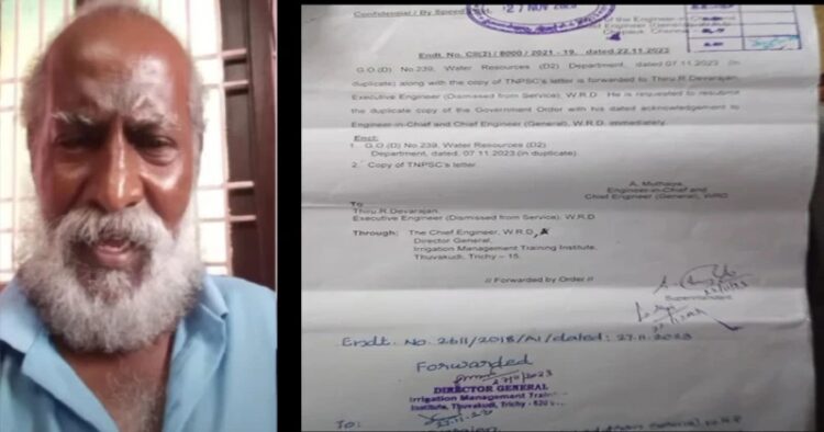 (Left) Devrajan (Right) Dismissal letter