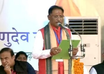 Vishnu Deo Sai takes oath as Chhattisgarh CM