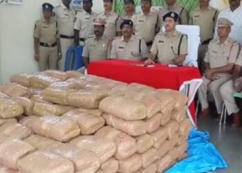 Cannabis seized by police officials in Sri Sathya sai district