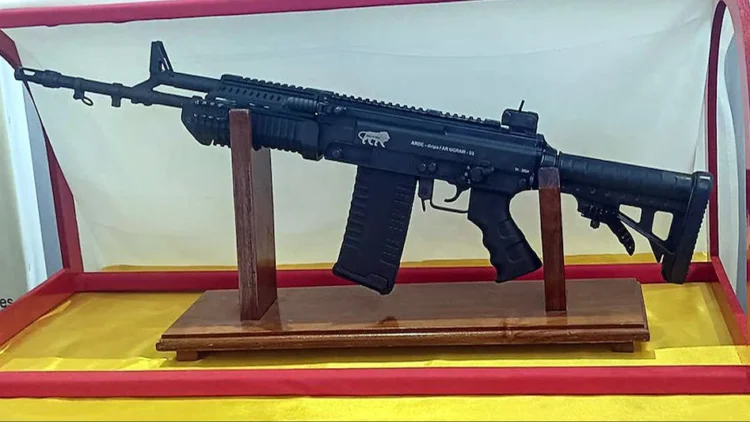 The Ugram Assault Rifle (Developed by DRDO, Dvipa Armour  Limited)