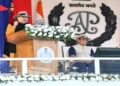 Union Home Minister Amit Shah addressing a gathering