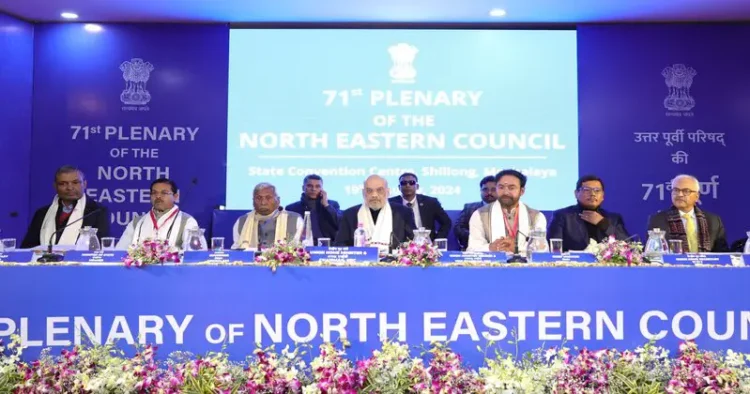 Home Minister Amit Shah at the 71st Plenary Session of the North Eastern Council (NEC)
