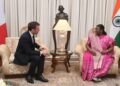 President Droupadi Murmu hosted a banquet in honour of His Excellency Mr Emmanuel Macron, President of the French Republic at Rashtrapati Bhavan (Image: X)