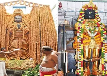 Namakkal Sri Anjaneyar - Hanuman Jayanti Utsavam 1,00,008 Vadamalai Alangaram Dhivya Sevai