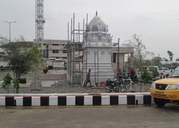 Vinayagar temple before being demolished