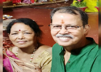 Malambika Sinha with her husband (Image: File Photo)