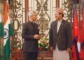 Left: EAM Subramaniam Jaishankar (India), Right: Foreign Minister of Nepal NP Saud