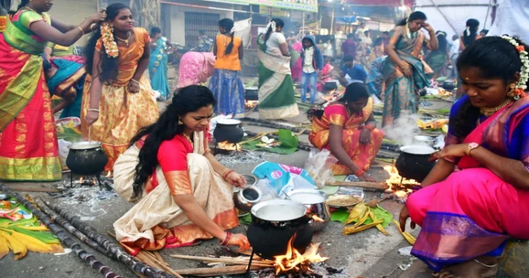 People celebrate Pongal in Tamil Nadu (Source: ANI)