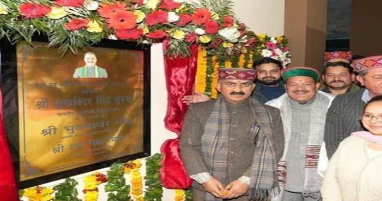 Himachal Pradesh CM Sukhvinder Singh Sukhu laid foundation stone for various developmental projects in Kullu
