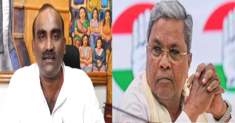 BJP MLA Yashpal Suvarna (Left), Karnataka CM Siddaramiah (Right)