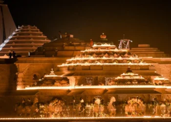 Ayodhya's Ram Mandir decked up for Grand Pran Pratishtha