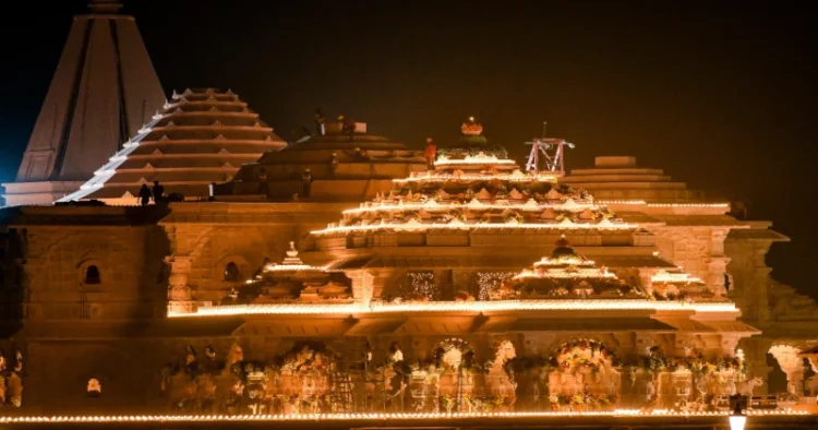 Ayodhya's Ram Mandir decked up for Grand Pran Pratishtha