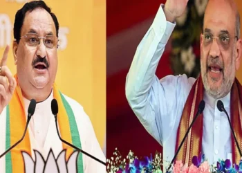 BJP National President JP Nadda (Left), Union Minister Amit Shah (Right)