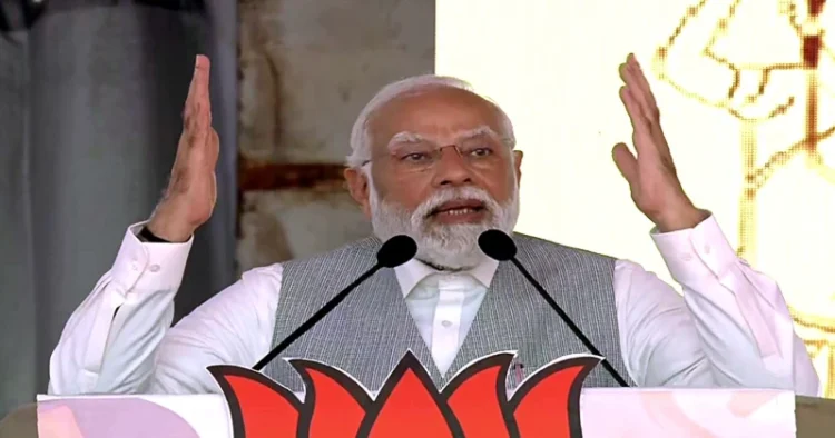 Prime Minister Narendra Modi during his address in Thrissur
