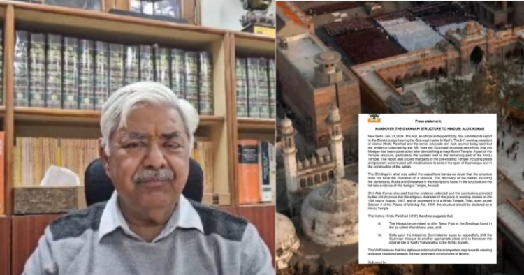 Alok Kumar of VHP asks the Muslims to handover Gyanvapi structure to Hindus